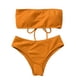 thumbnail image 2 of Toystoory Traje de baño dividido para mujer, traje de baño acolchado de poliéster para verano, traje de baño para vacaciones, traje de playa sencillo a Traje de baño Marrón L Toystoory OD021066-15, 2 of 6