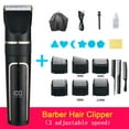 thumbnail image 4 of Electric Hair Clipper Rechargeable Beard Hair Cutter Machine Professional Men's Wireless Trimmer Low Noise Ceramic Blade Haircut, 4 of 7