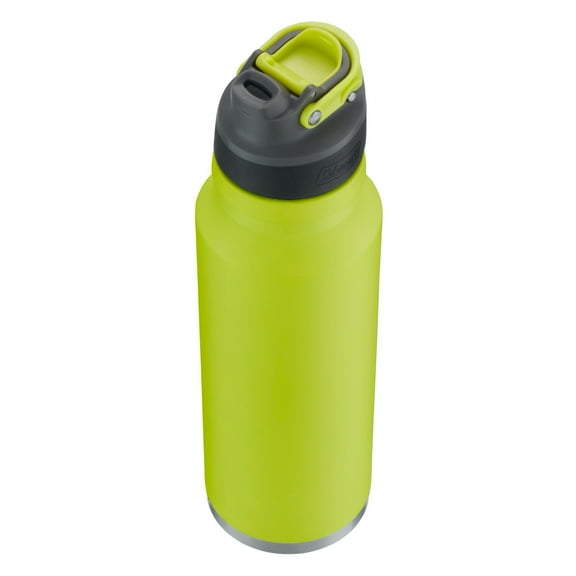 Coleman 40 Ounce Spider Mum Solid Print Stainless Steel Insulated Water Bottle with Flip-Top Lid