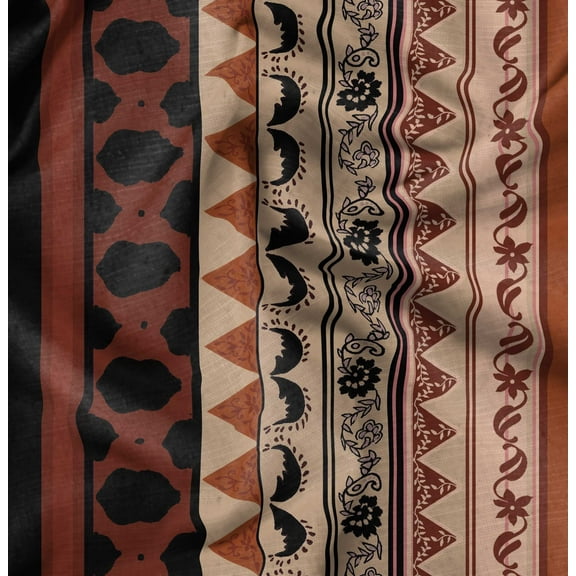 Soimoi Black Fabric - By the Yard - 42 Inch Wide - Floral & Leaves Panel Material - Nature's Tapestry with Florals and Leaves in a Decorative Panel Printed Fabric