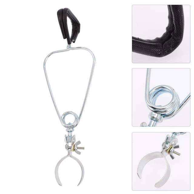SHOWERORO 1Ud Clip Para De Reptil Con De Aluminio Negro Para Uso Interior Y Exterior