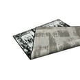 thumbnail image 5 of Allstar Rugs 7' 10" x 10' 0" White Modern Abstract Themed Polypropylene Area Rug with a Black Weathered Texture Design and Grey Accents. Machine-Made in Turkey., 5 of 8