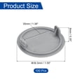 thumbnail image 2 of Uxcell 100Pack 35mm(1 3/8") Dia Plastic Concealed Hinge Hole Cover Hole Plugs, Grey, 2 of 6