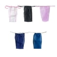 thumbnail image 4 of Minnieouse Bragas en Tanga desechables de viaje de 100 Uds., ropa interior Sexy para Spa con espalda en T para mujer, calzoncillos íntimos sin Ropa interior Azul, 4 of 6