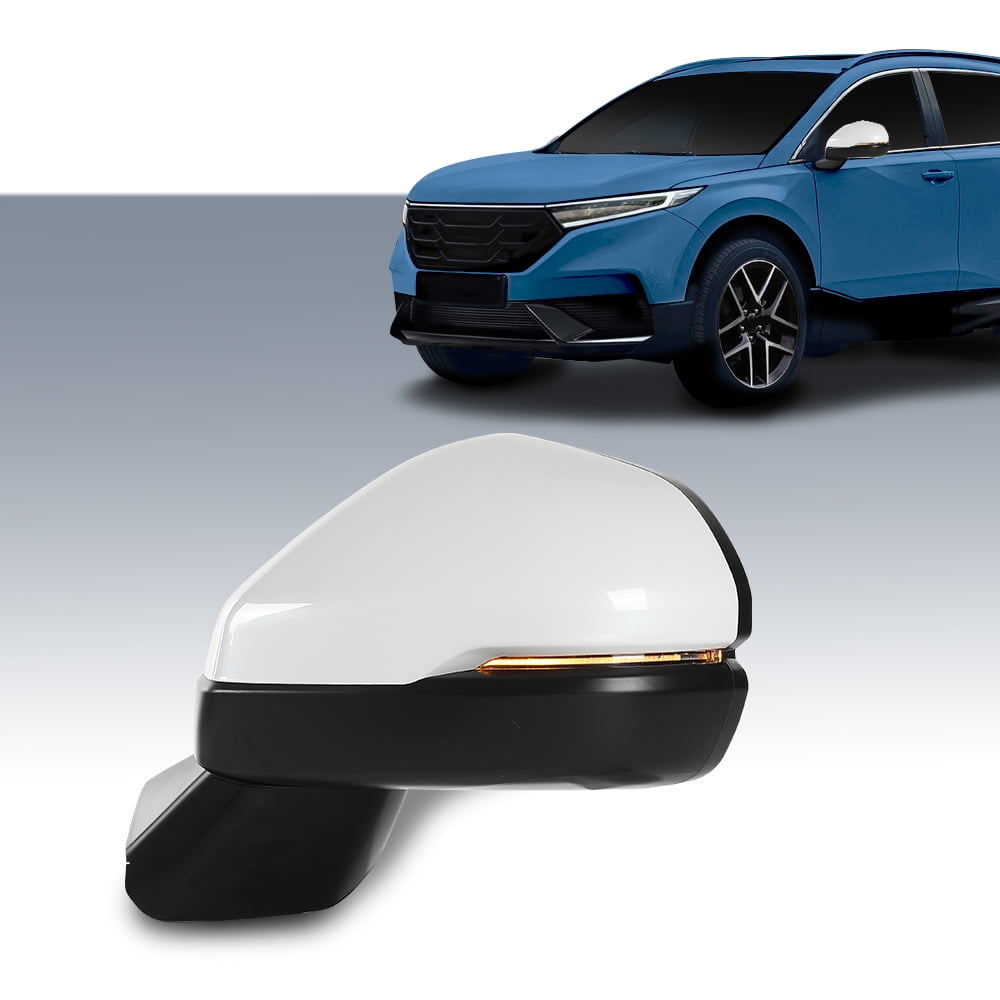 PIT66 Power Heated Mirror w/Turn Signal Left Driver Side Fit for Honda CRV 2023-2024 Power Folding 76258-3B4-H11 76208-3B4-H11 White