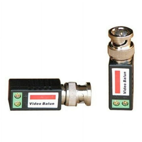 VideoSecu One Pair of Mini Passive CCTV Video Baluns Camera Network Transceiver for Cat5 Cable 1RU