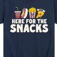 thumbnail image 3 of Instant Message - Here For The Snacks - Toddler & Youth Short Sleeve Graphic T-Shirt, 3 of 6