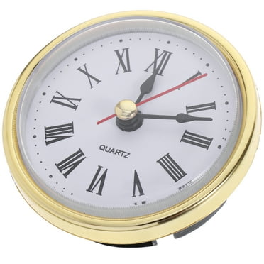 Retro Clock Insert DIY Round Clock Roman Number Inlaid Clock with Clock Movement