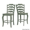 thumbnail image 4 of iNSPIRE Q Eleanor French Ladder Back Wood Counter Chair (Set of 2) by  Classic, 4 of 5