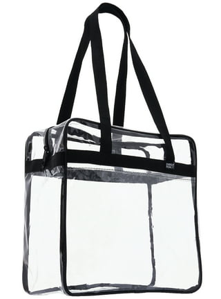 Clear 12 x 12 x 6 Tote Bag Navy Blue –