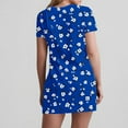 thumbnail image 5 of Dresses for Women Short-sleeved V-neck Summer Print Casual Dress, 5 of 5