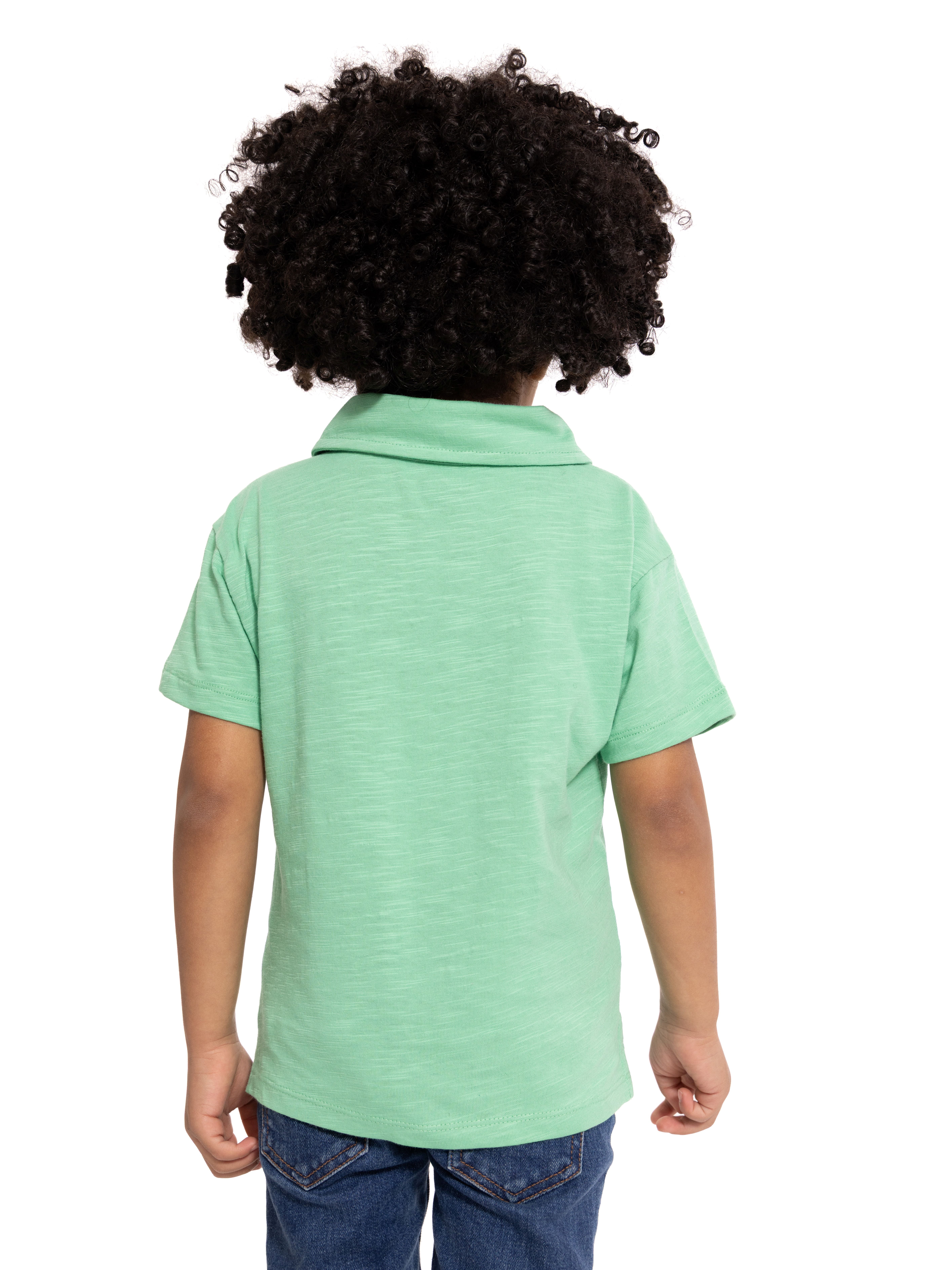 Wonder Nation Toddler Boys Cotton Polo Shirt with Short Sleeves, Sizes 12M-5T