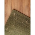thumbnail image 5 of Rugsotic Carpets Hand Knotted Wool Area Rug 2'6''x10' Green Contemporary Runner Indoor Rug for Living Room, Bedroom Antimicrobial L00535, 5 of 5