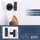 thumbnail image 3 of Matte Black Towel Hook 2 PCS, Stainless Steel Kitchen Bathroom Towel Holder, Round Coat Robe Hanger for Wall, 3 of 4