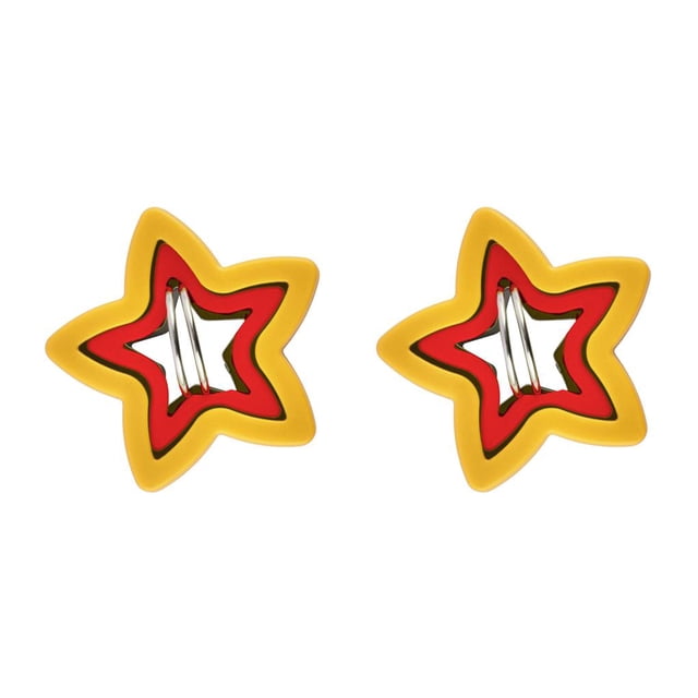 Billuyoard 3 uds cortadores de sándwich estrella en forma de corazón conveniente sellador crimpadora hogar cocina sándwiches utensilios de forma de estrella 2Conjunto