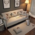 thumbnail image 4 of 1pc Elk Pattern Sofa Protective Cover Decorative Sofa Cover for Living Room Gray (90*90CM), 4 of 8