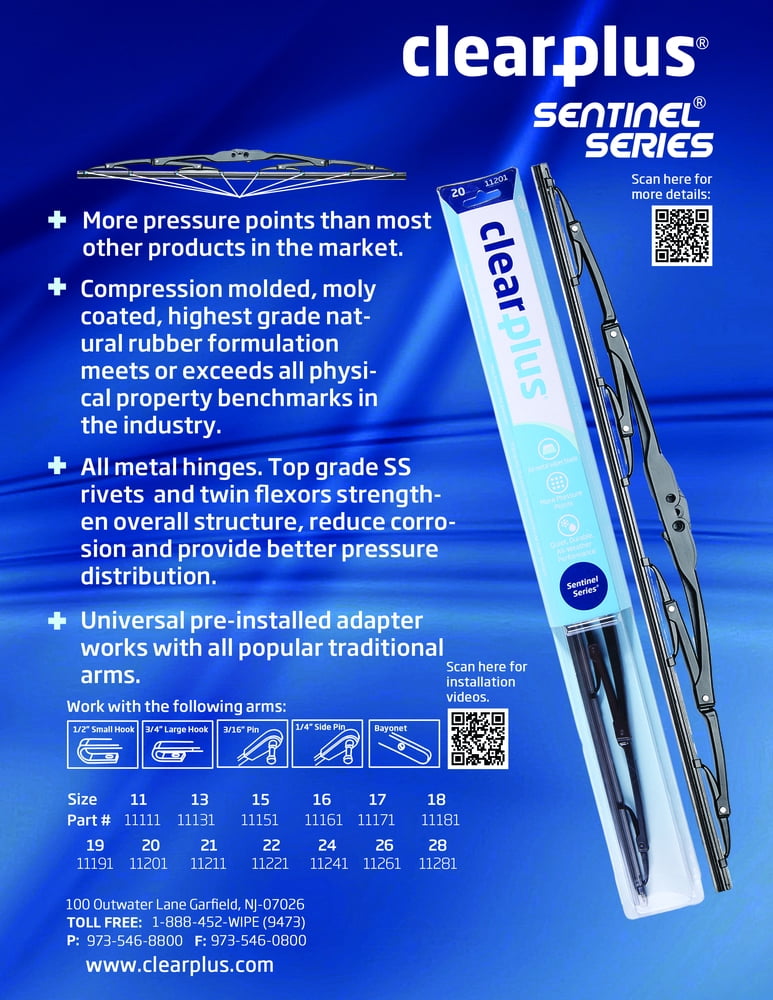 Clearplus 11241 Premium Quality Conventional Frame Blade