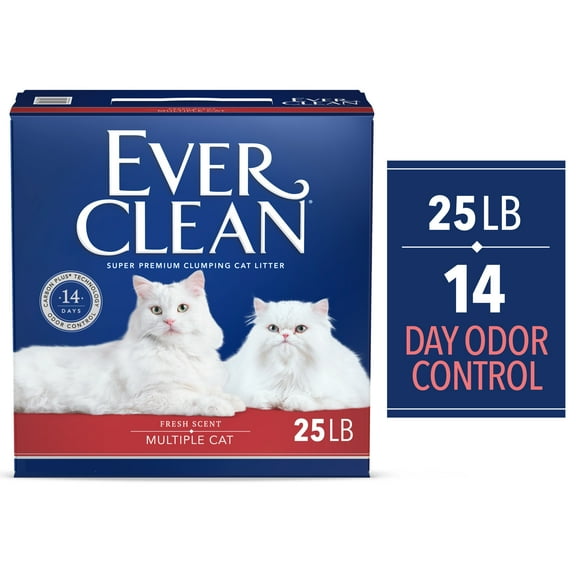 Ever Clean Multi-Cat Clumping Cat Litter, Fresh Scent, 25 Pounds