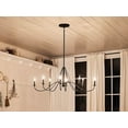 thumbnail image 3 of 8 Light Linear Chandelier In Homestead Style-18 Inches Tall And 20 Inches Wide-Textured Black Finish    -Traditional Installation Kichler Lighting, 3 of 8
