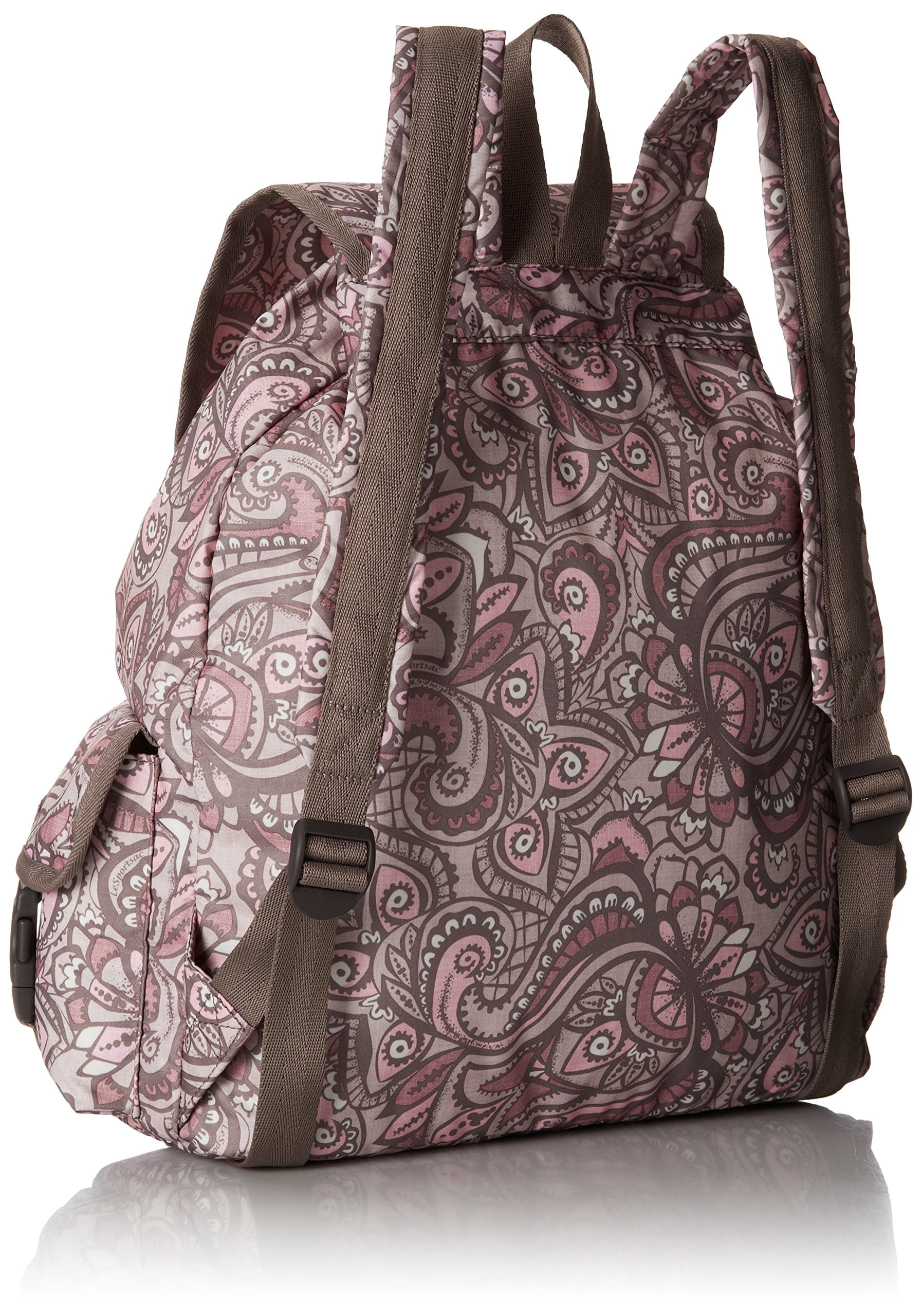 Lug Floral Pink Voyager Backpack Backpack with Pink Flower Blossoms | Waterproof Pink Floral  main image 2