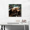 thumbnail image 2 of ARTCANVAS Golden Eagle of Albania Blue Green Canvas Art Print - Size: 18" x 18" (1.50" Deep), 2 of 9