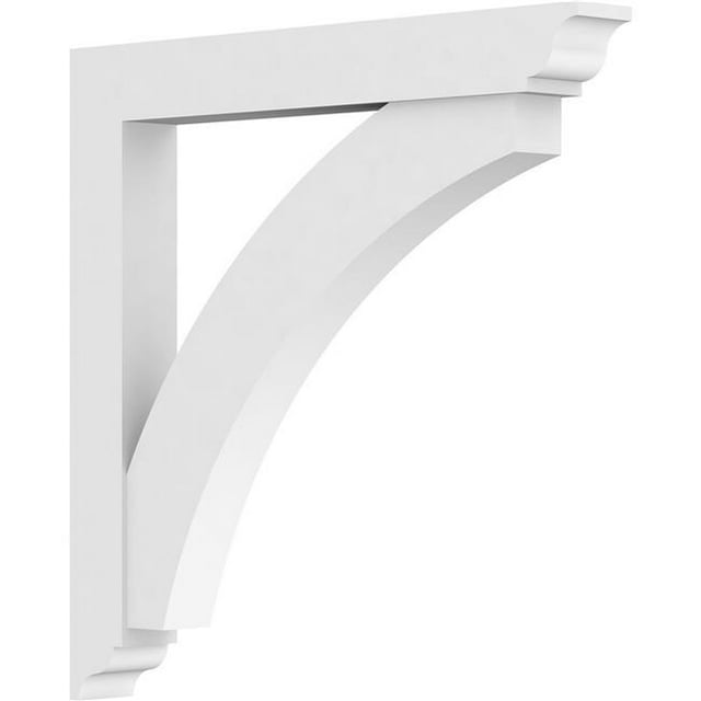 Ekena Millwork BKTP03X30X30THR01 Standard Thorton Architecture Grade PVC Support avec des Extrémités Traditionnelles - 3 x 30 x 30 Po.