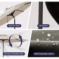 thumbnail image 6 of 11FT Large Outdoor Patio Umbrella - Durable UV Protection, Waterproof, and Windproof with Easy Push Button Tilt and Crank System, Perfect for Backyard, Beach, and Poolside Shade, 6 of 9