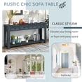 thumbnail image 4 of Console Table Sofa Table with Storage Drawers & Bottom Shelf, Modern Entryway Table for Hallway Living Room Foyer, Sturdy & Stylish Home Furniture, 4 of 11
