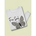 thumbnail image 3 of Butterflies And Leopard Print Sweatshirt Women -Image by Shutterstock, Female XX-Large, 3 of 4