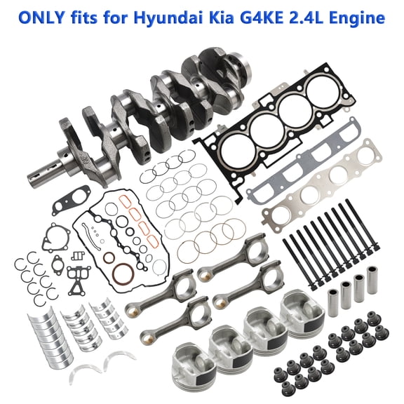 G4KE 2.4L Engine Overhaul Rebuild Kit & Crankshaft & Con Rods for Hyundai KIA