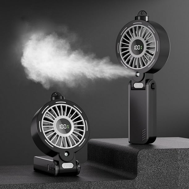 Ventilador, ventilador de techo, ventilador de escritorio, ventilador portátil, ventilador digital de mano con pulverizador, ventilador portátil de escritorio plegable de alta velocidad, ventilador co
