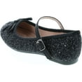 thumbnail image 3 of Link Marina-36K Girl's Glitter Bow Ballerina Party Dressed Flat Mary Janes, 3 of 7