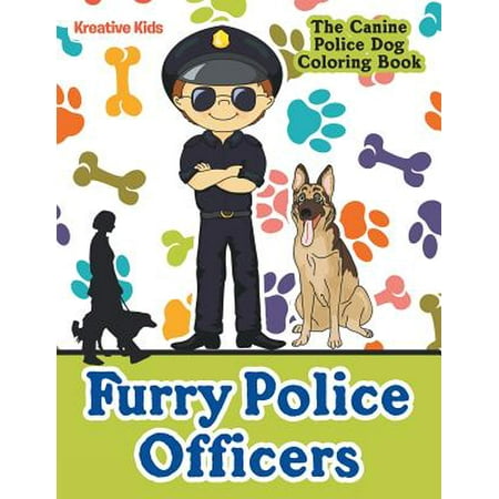 Furry Police Officers : The Canine Police Dog Coloring