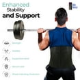 thumbnail image 4 of Alpha Medical 10” Vented Back Support Lower Back Brace Herniated Disc Scoliosis Back Pain Relief Lifting Belt Back Muscle Tension Back Sprain Back Strains  L0625  (Small Black), 4 of 7
