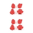 thumbnail image 4 of Ounissouiy 4 piezas de moldes para galletas de Navidad, muñeco de nieve, molde para pastel de Chocolate, galletas, vacaciones, cumpleaños, Rojo 2Conjunto, 4 of 6
