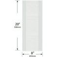 thumbnail image 2 of Plymor 8" x 3" x 20" (Pack of 100), 2 Mil Gusseted Plastic Bags, 2 of 5