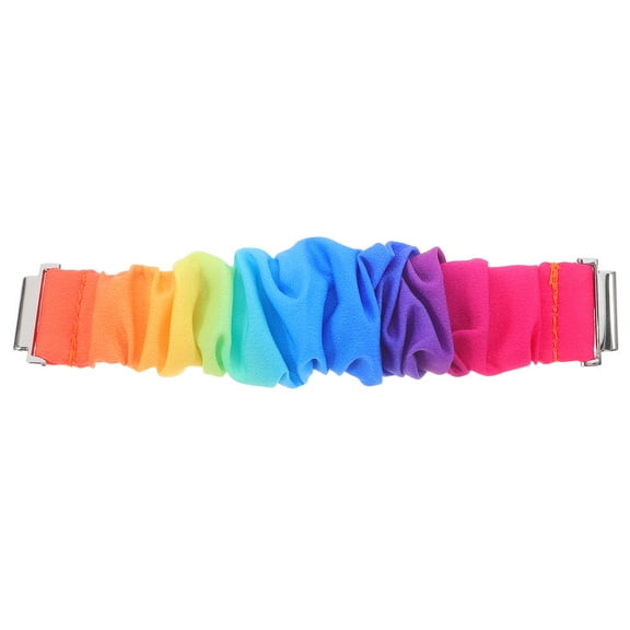 MLINS Printed Strap Watch Bands for Women Scrunchie Wrist Headband Child Man Colorful