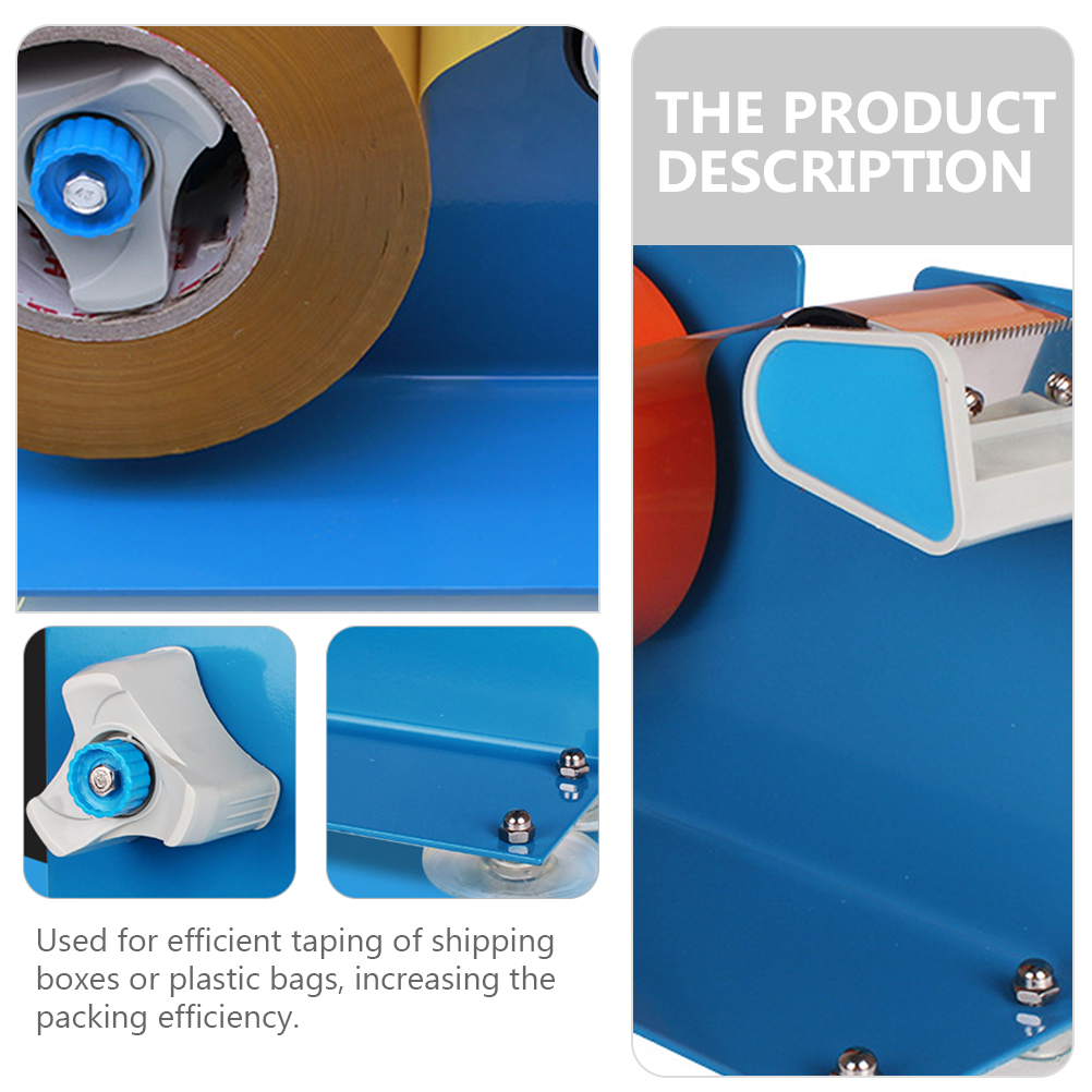 HEALEEP Tape Dispenser Blue Iron Plastic 1Set 9x5.5in