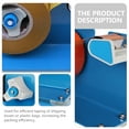 thumbnail image 3 of KONTONTY Blue Desktop Tape Cutter with Serrated Blade for Home Use Efficient Packing Tool Made of Iron and Plastic 7.5 Inches, 3 of 8