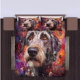 thumbnail image 4 of 3 Pieces Duvet Cover Set Irish Wolfhound Dog 3D Print Bedding 1 Duvet Cover 2 Pillowcases Natural Animals Comforter Sets Soft Breathable for Boys Girls Children DPE6g0, 4 of 6