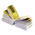 thumbnail image 3 of 100 Pieces Nail Forms Nail Extension Forms Nail Paper Forms Nails Extension Sticker Nail Extention Tips Form Guide Sticker Nail Art Forms Sticker Square-shape Nail Sticker, Golden, 3 of 4
