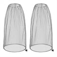 thumbnail image 1 of Paquete de 2 Mosquiteras Grandes de 99 X 66 cm, Mosquitera Extragrande, Ideal para la Mayoría de Sombreros y Jardinería, Color Gris., 1 of 5