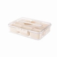 thumbnail image 2 of 9 Compartments Divided Serving Tray with Lid Portable Snack Box Kitchen Seasoning Food Container for Candy, Anise Pepper, 2 of 10