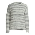 thumbnail image 5 of Time and Tru Women's Space Dye Roll Neck Sweater, Midweight, Sizes XS-XXXL, 5 of 6