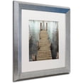 thumbnail image 2 of Trademark Fine Art "Annecy Pier" Canvas Art by Alan Blaustein, White Matte, Silver Frame, 2 of 4
