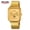 Gold Shell Gold Surface, variant on Men's Quartz Watch Square Light Luxury Watch Waterproof Quartz Steel Band Wristwatch Fashion Trendy Business Men's Wristwatch