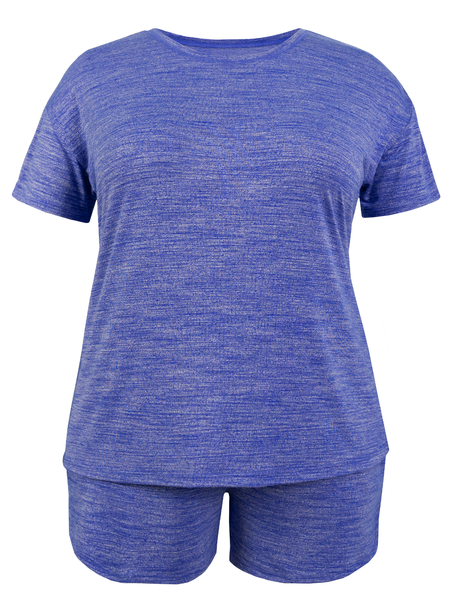 Fruit of the Loom Women's Soft and Breathable Short Sleeve Crew Top & Pajama Short Set, Sizes S-4X