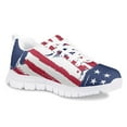 thumbnail image 2 of Pzuqiu US Flag Little Kids Tennis Shoes Girls Size 11 Lightweight Running Sneakers Breathable Walking shoes Casual Flats Shoes, 2 of 5