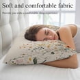 thumbnail image 5 of Vintage Botanical Standard Pillow Covers,Spring Floral Summer Botanical Rustic Breathable Throw Pillow Cases with Invisible Zipper,Decorative Pillowcase Pillows Protectors for Sofa Bed Chair 20"x26", 5 of 9
