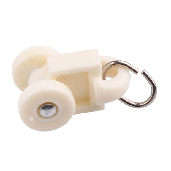 fastboy 10Pcs Curtain Track Glider Rail Slide Rolling Runner Hook Ceiling Carrier 6#-30mm